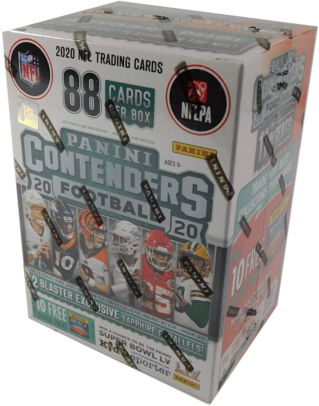 NFL Panini 2020 Contenders Football Trading Card BLASTER Box (11 Packs)