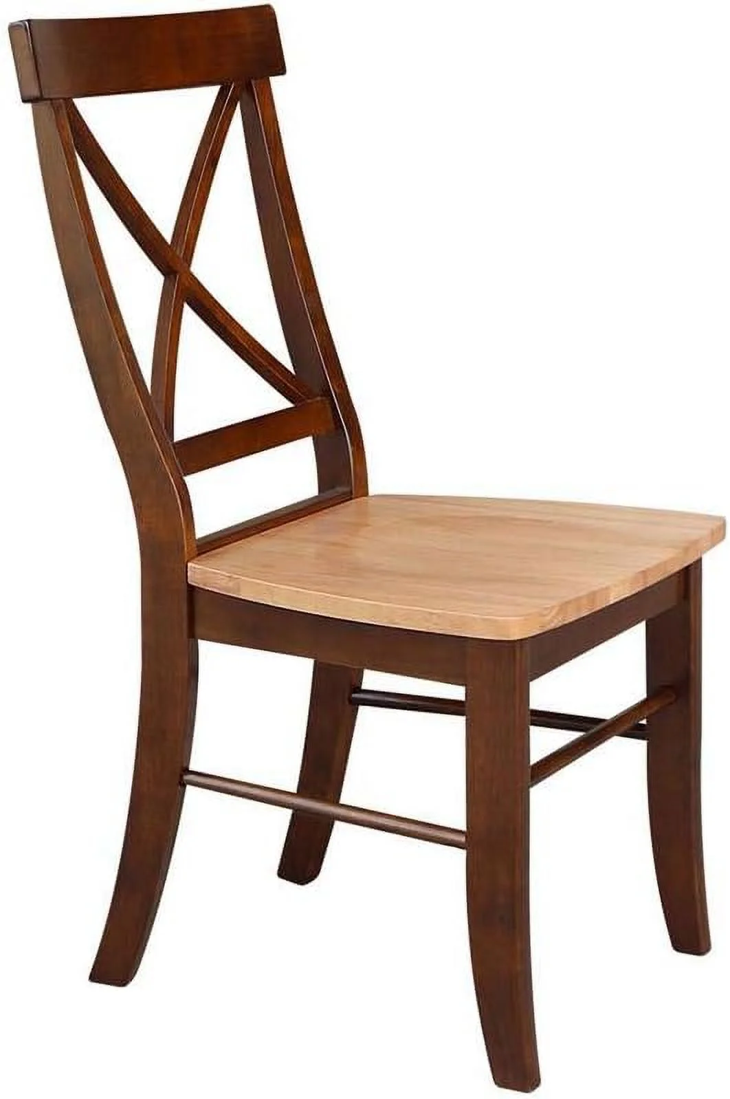 Set Of Two X-Back Dining Chair, Pecan
