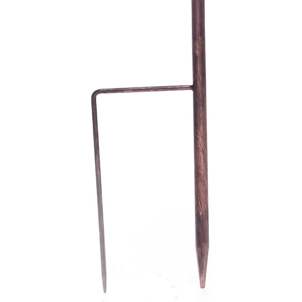 Evergreen Garden Twirler Powder-Coated Metal Kinetic Wind Spinner Sculpture