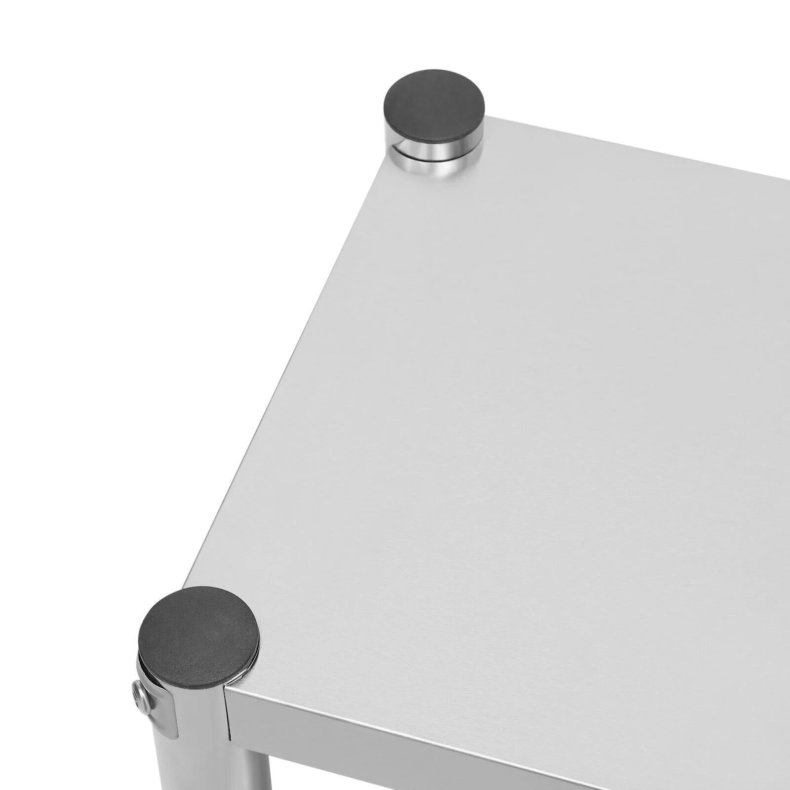 Commercial Stainless Steel Kitchen Prep Table Double Overshelf - 80*30*60cm