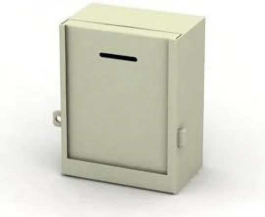 Sturdy Lockable Wall-Mounting charity Donation collection Box Heavy Duty Thick Metal Secured Charity Box Fundraising Donation and Ticket Box With pre drilled holes Size 9