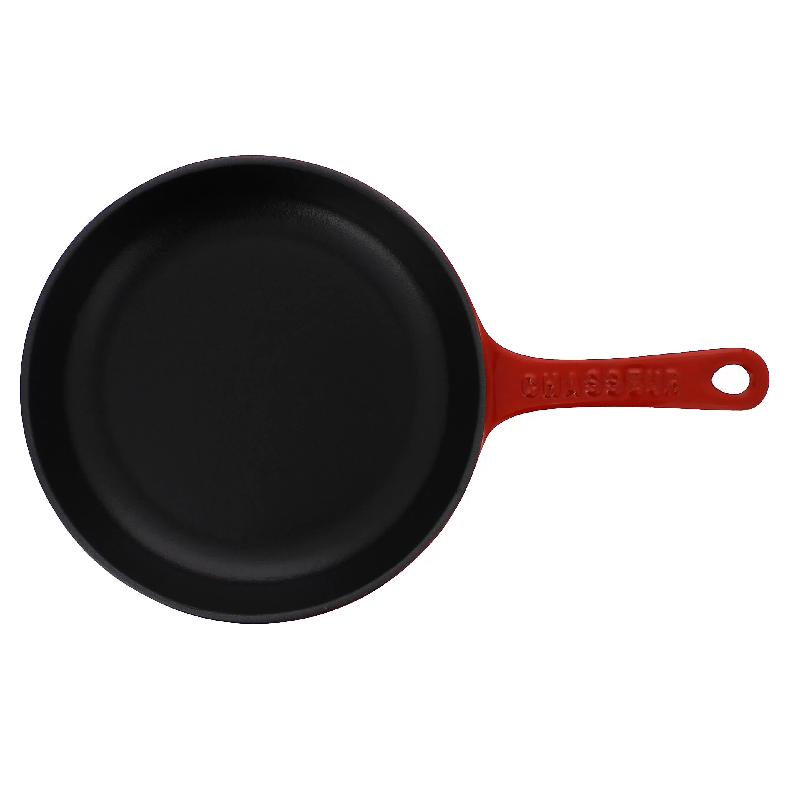 Chasseur  8-inch Red French Enameled Cast Iron Fry pan
