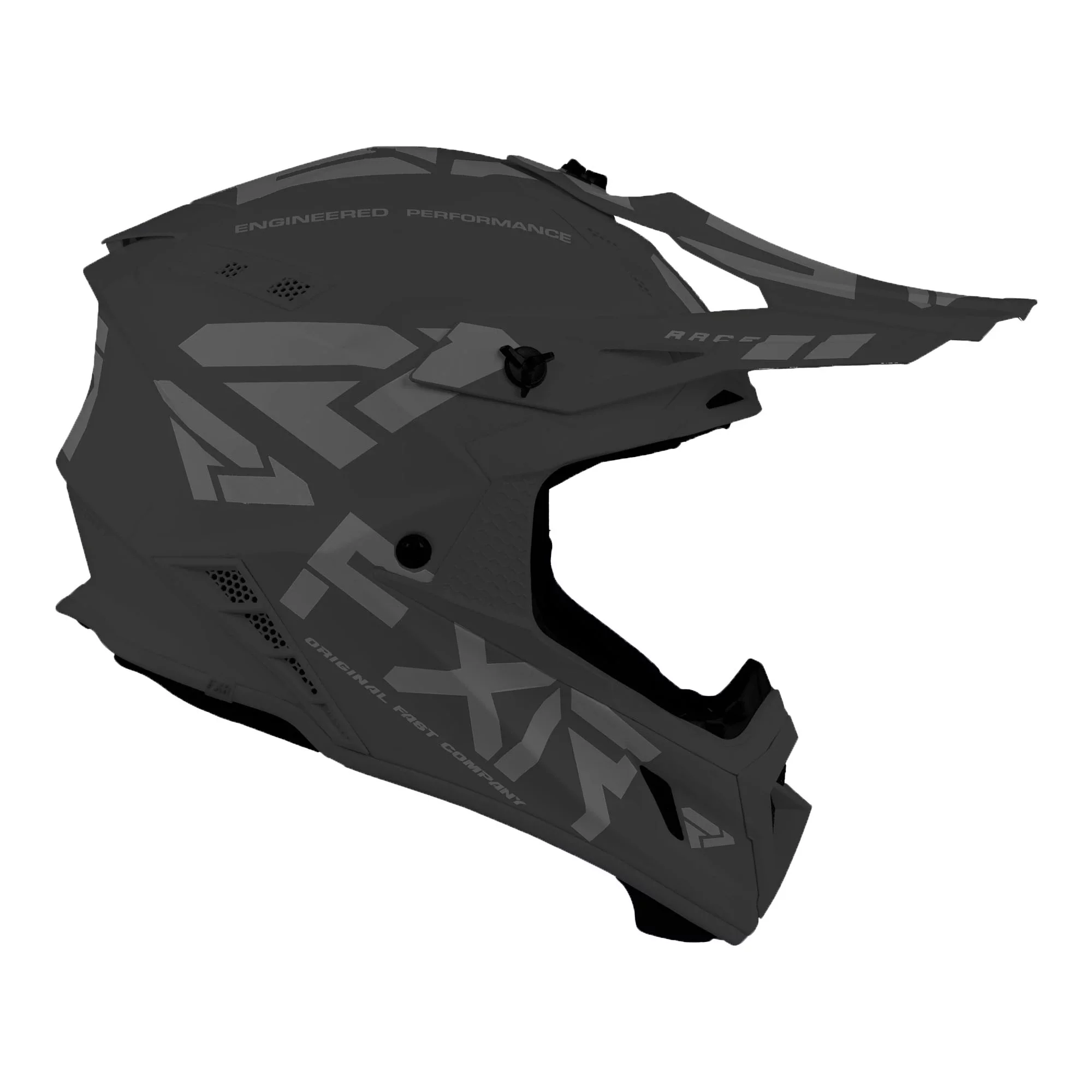 FXR  Helium Prime Helmet Quick Release Buckle 365 Vent Nose Guard Black - Small - FMVSS 220601-1000-07