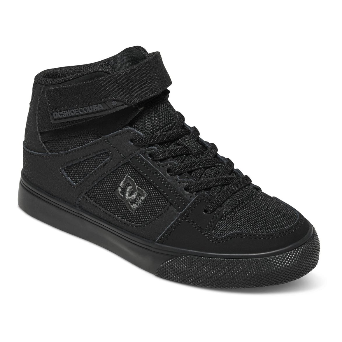 DC Kids' Pure High-top Ev Skate Shoe  BLACK
