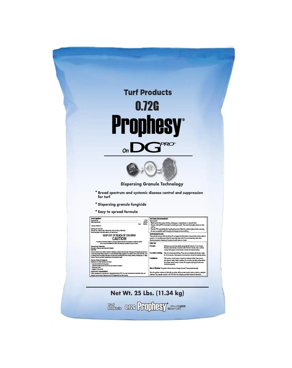 Prophesy Propiconazole Broad Spectrum Fungicide on DG Pro, 25lbs (up to 10,000 sq ft.)
