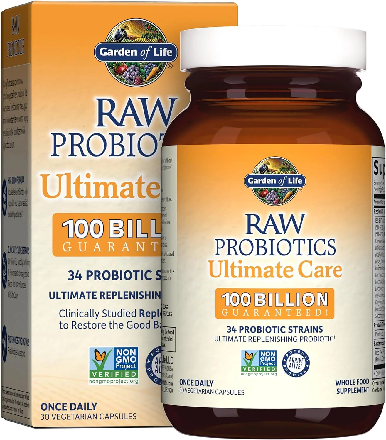 Garden of Life - RAW Probiotics Ultimate Care - 30 Vegetarian Capsules