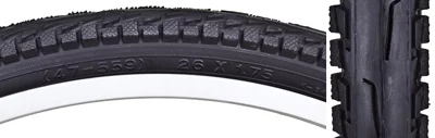 Sunlite Tire 26X1.75 Black/Black City K841C Co