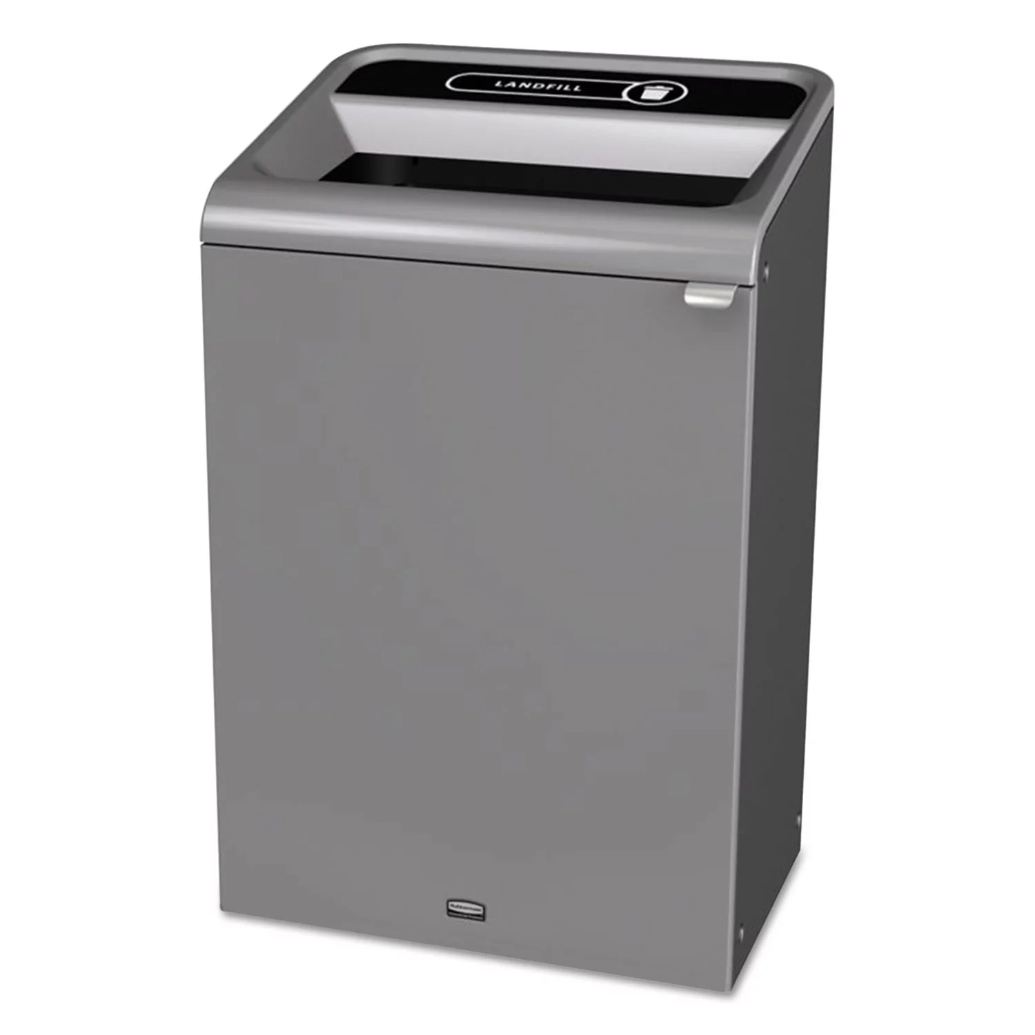 Rubbermaid Commercial Configure Indoor Recycling Waste Receptacle 33 gal Gray Landfill 1961628