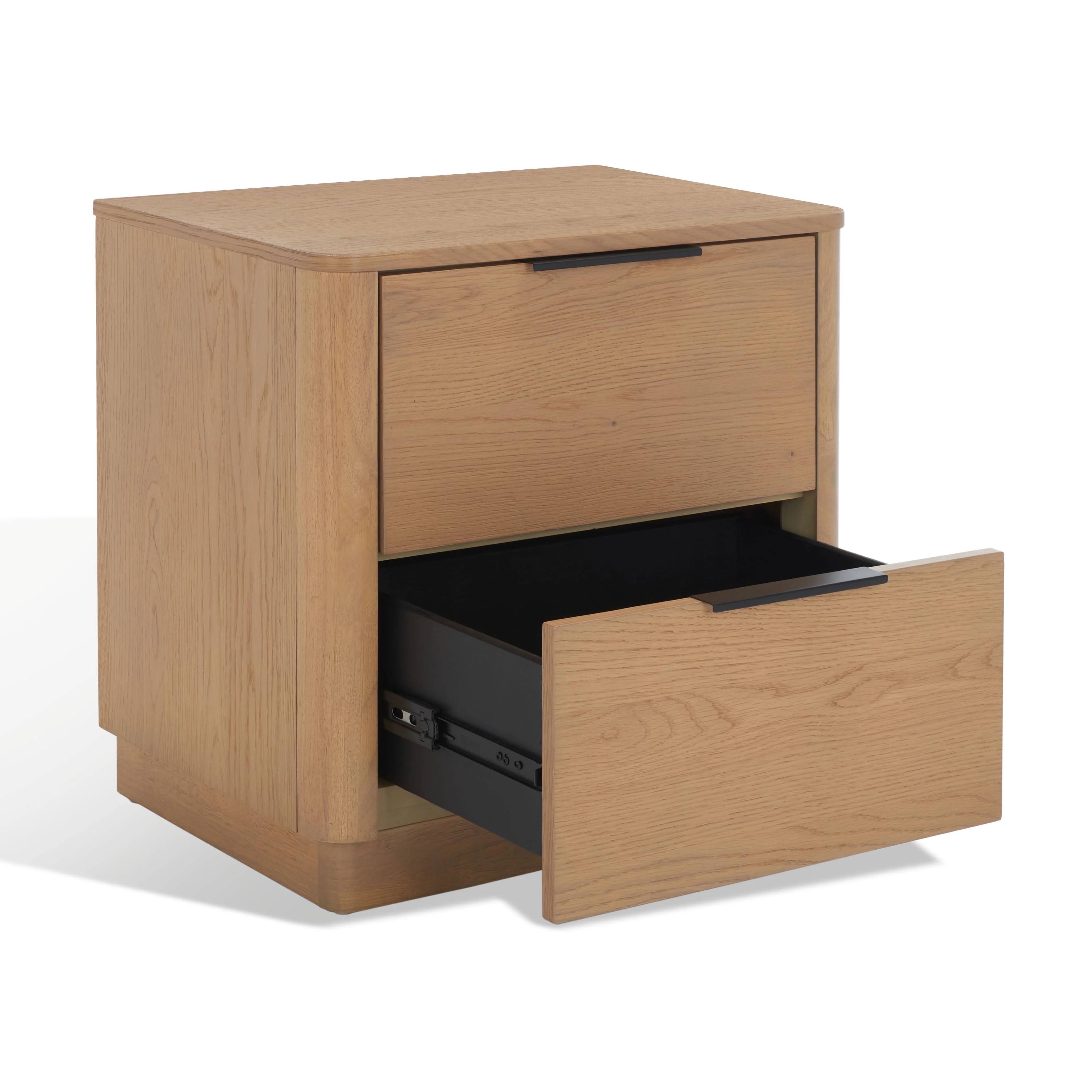 SAFAVIEH Couture Gabrietta Modern Nightstand with 2 Drawers, Natural