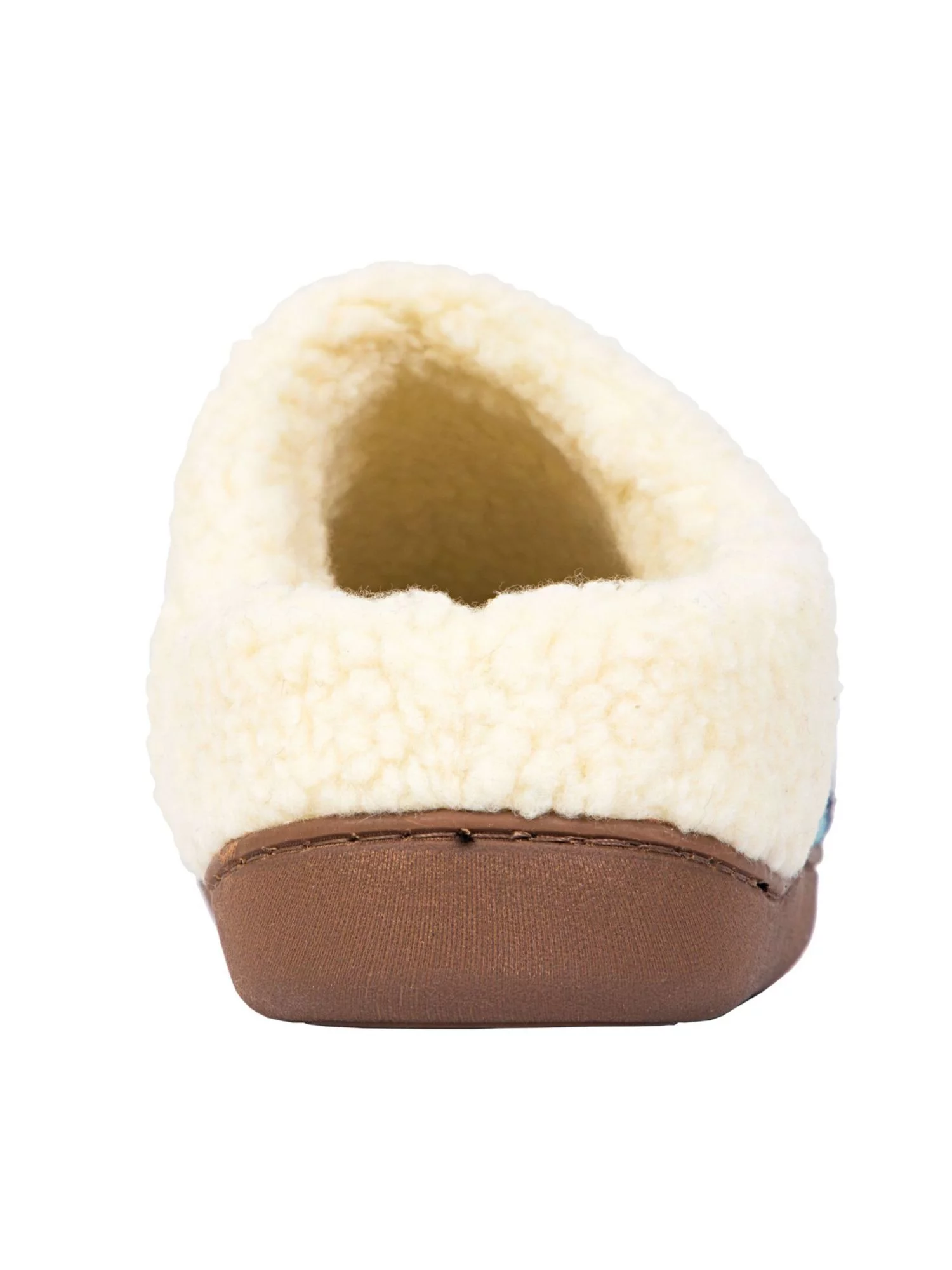 DEER STAGS Mens Navy Patterned Cushioned Lodge Round Toe Slip On Slippers Shoes 8