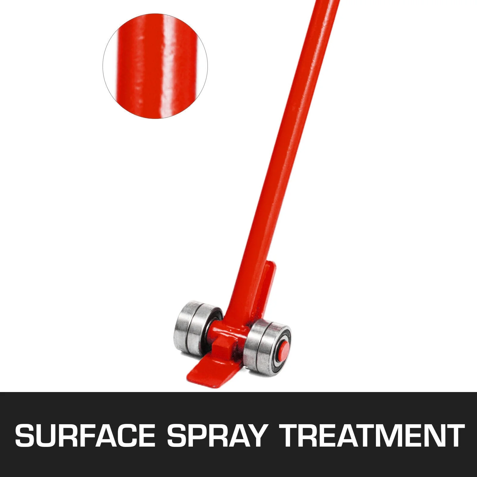 BENTISM Heavy Duty Pry lever Bar 3T/6600LBS Capacity with Wheels & 6'/1.8M Handle