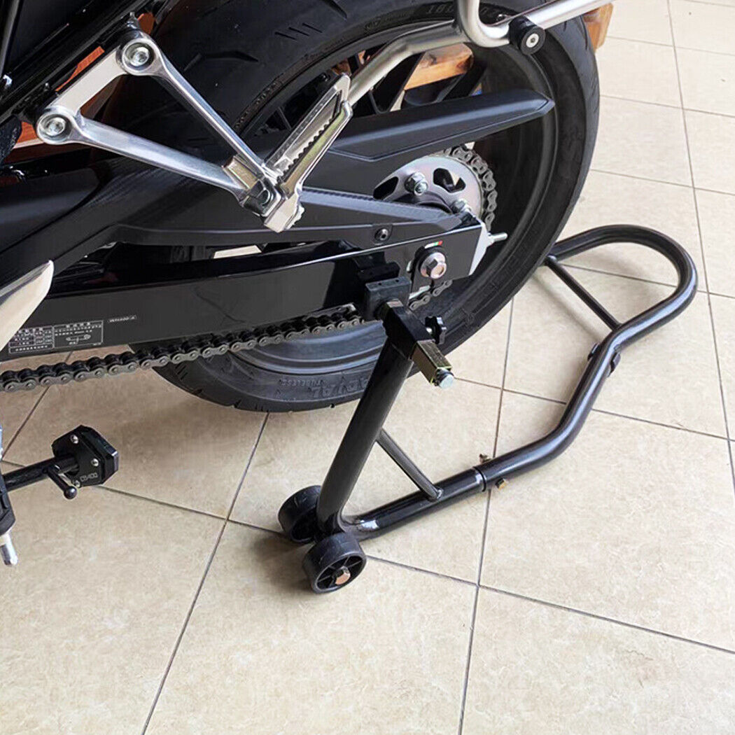 1100lb Motorcycle Stand Paddock Heavy Duty Front&Rear Lift Motorbike Carrier