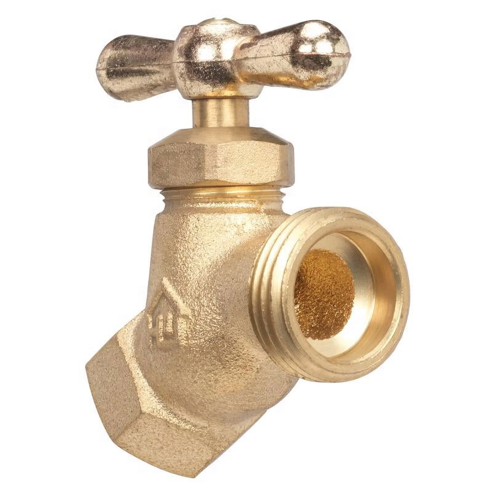 1 Pc, Homewerks 1/2 In. Fip X 3/4 In. Mht Brass No-Kink Hose Bibb