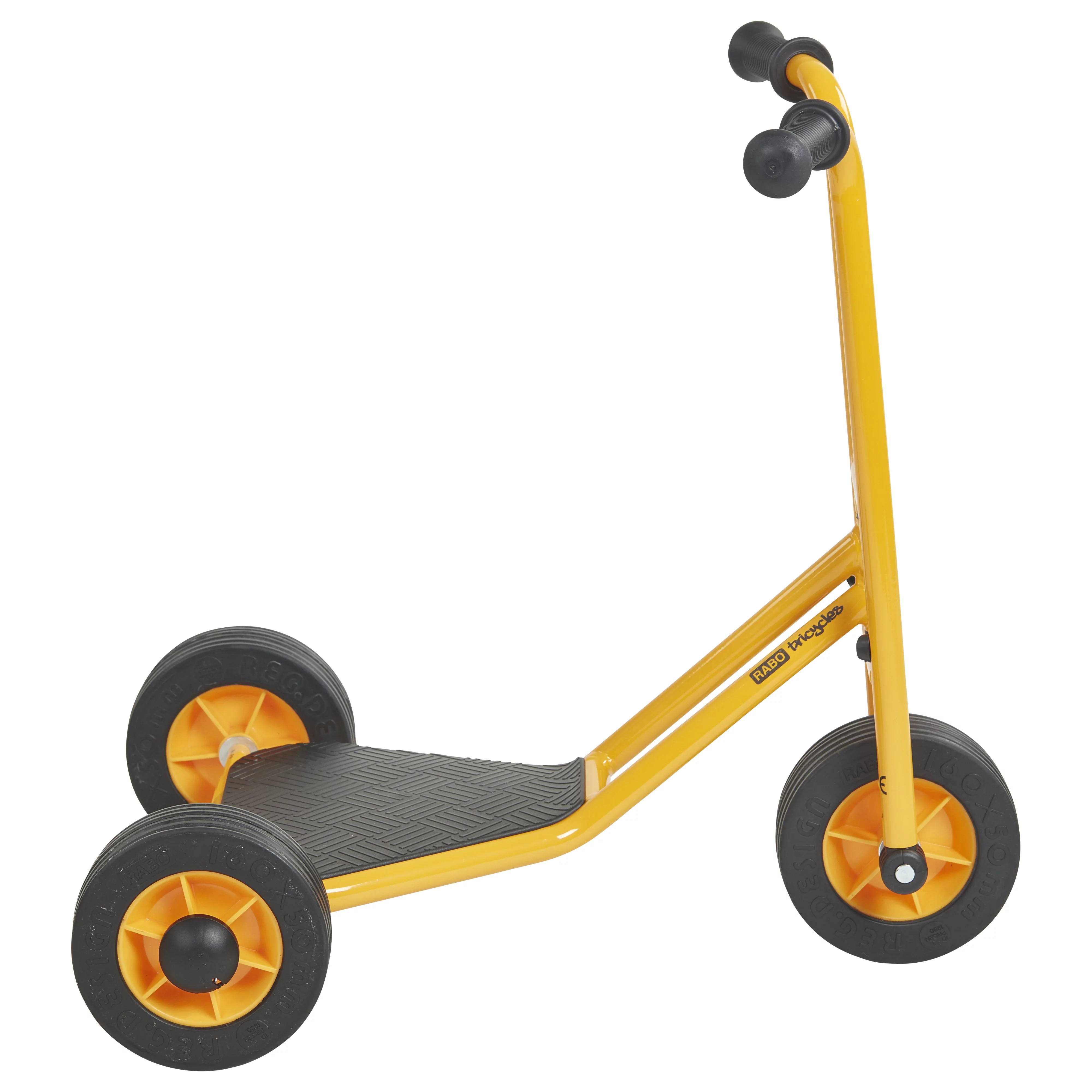 RABO powered by ECR4Kids 3-Wheel Stand-Up Scooter, Industrial Grade Kids Bike - Yellow/Black