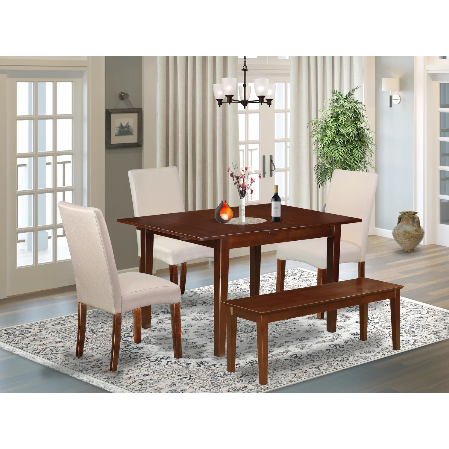 HomeStock Retro Renaissance 7Pc Rectangle 42/54