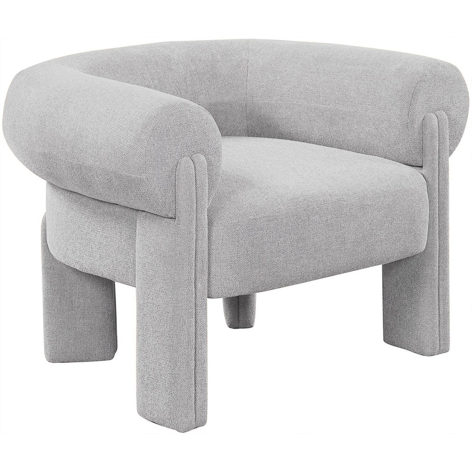 Meridian Furniture Stefano Grey Fabric Accent Chair