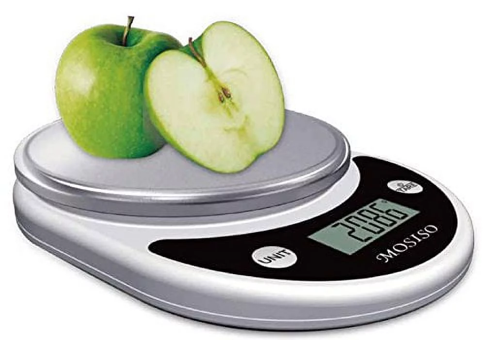 Mosiso - Pro Digital Kitchen Food Scale, 1g to 11 lbs Capacity, Black-1