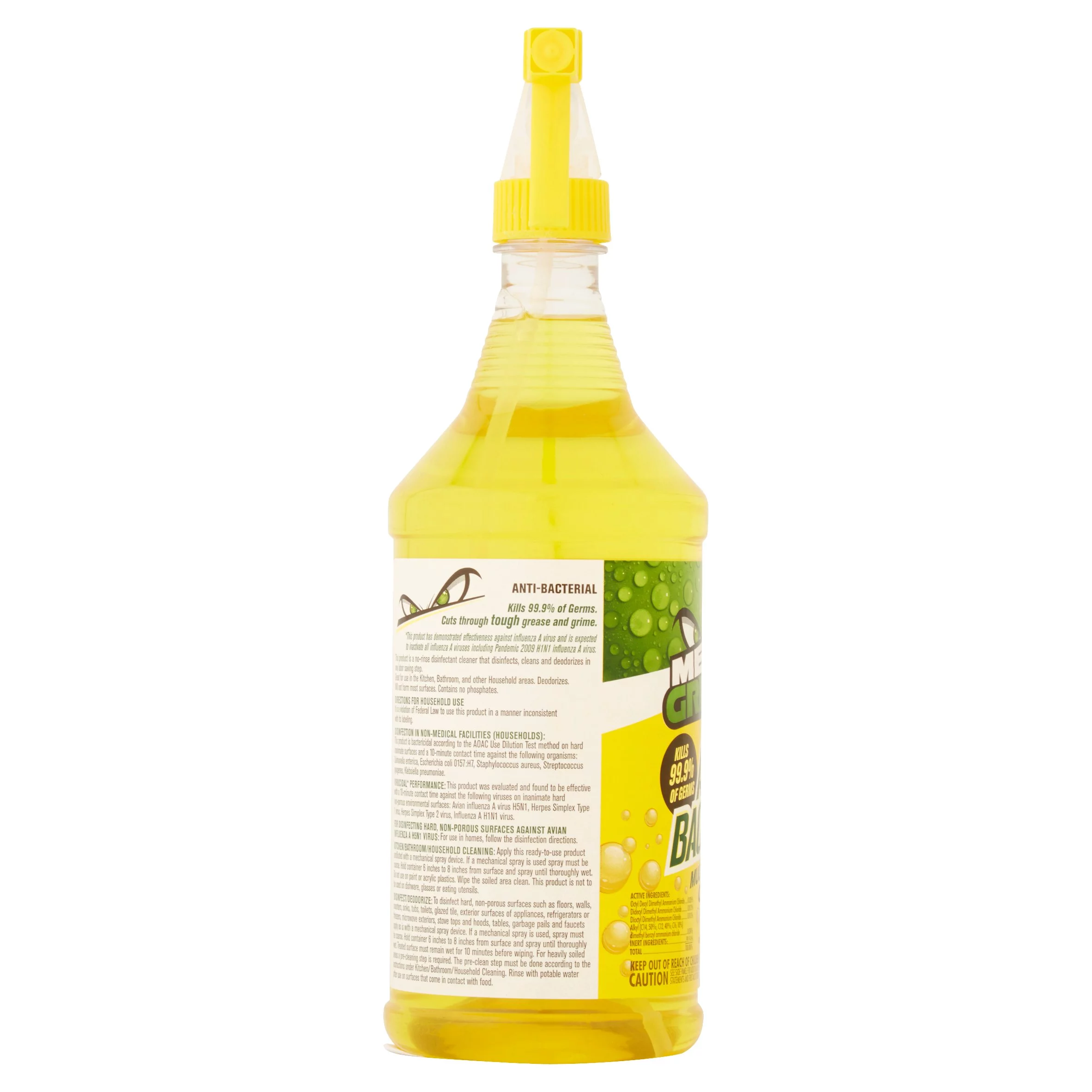 2 Pack Mean Green MG10532 Lemon Scent Antibacterial Cleaner, 32 Oz