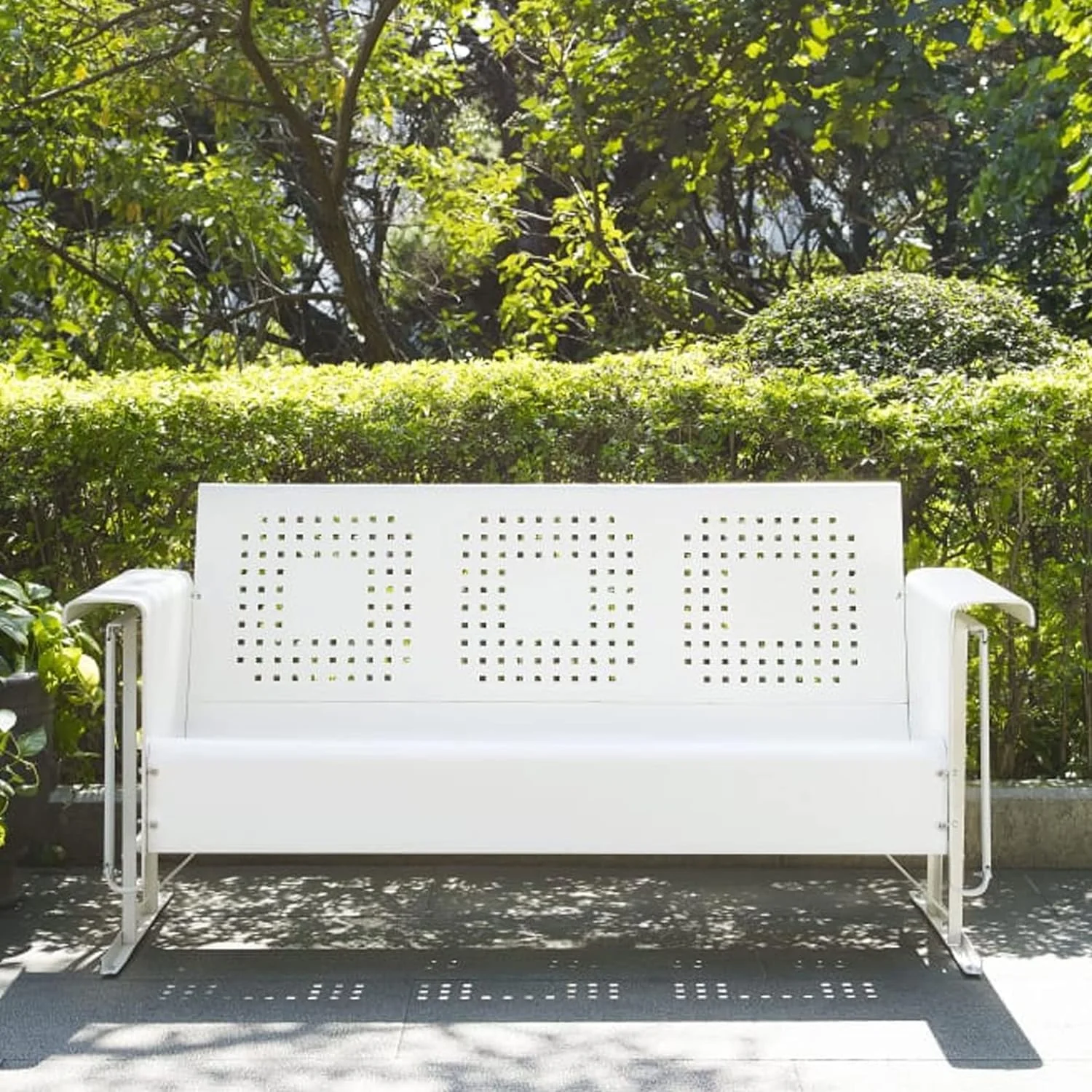 Bates Sofa Glider - White