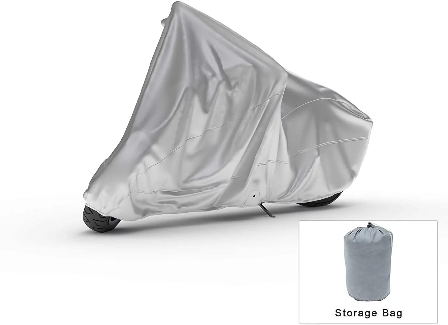 Weatherproof Motorcycle Cover Compatible With 2013 Hyosung Motors Sf50r/rally - Outdoor & Indoor - Protect From Rain Water, Snow, Sun - Reinforced Securing Straps - Durable Material - Free Storage Bag