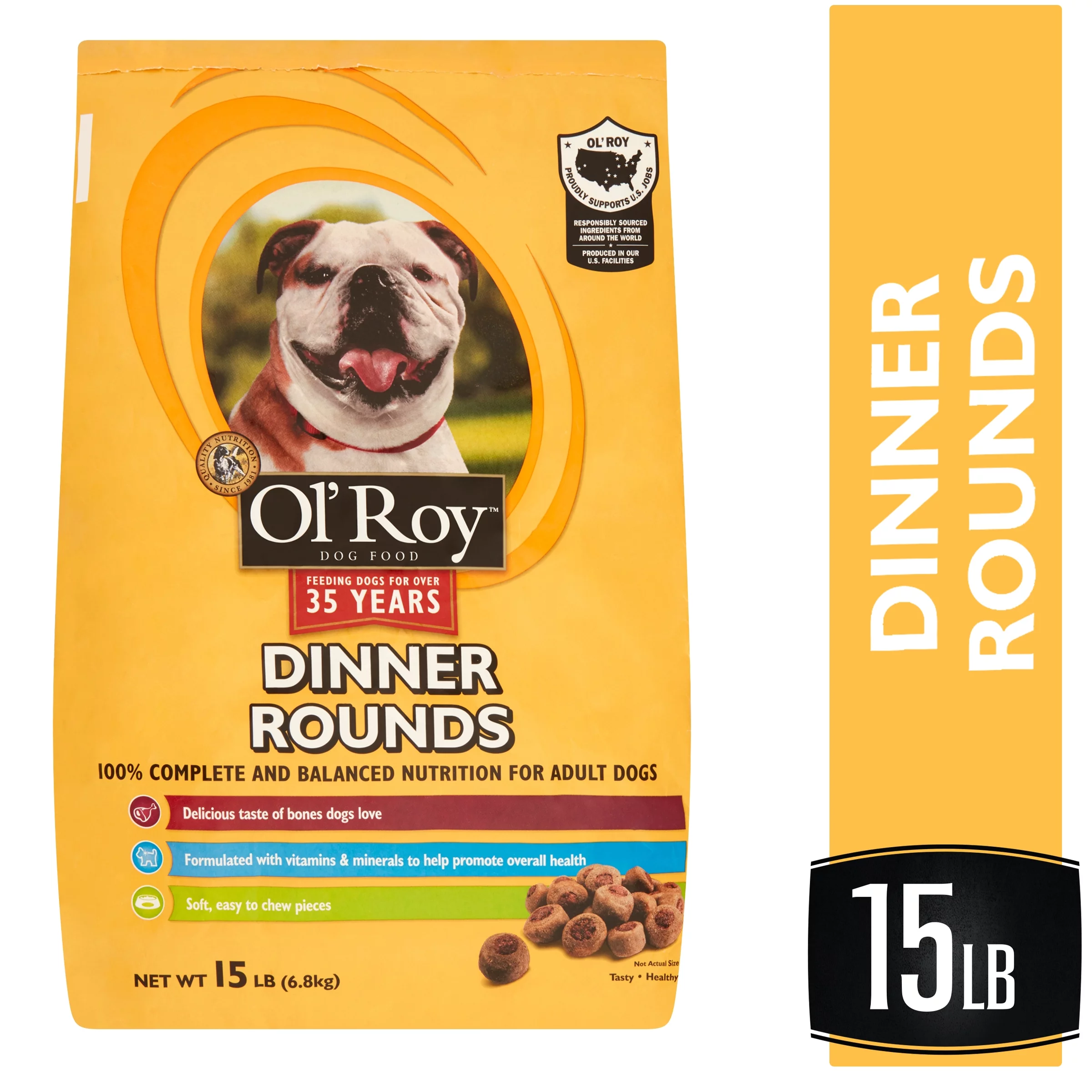 Ol' Roy Dinner Rounds Dog Food, 15 lb