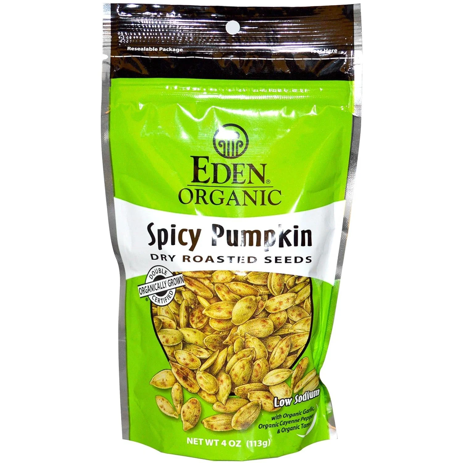 Organic, Spicy Pumpkin Dry Roasted Seeds, 4 Oz (113 G)