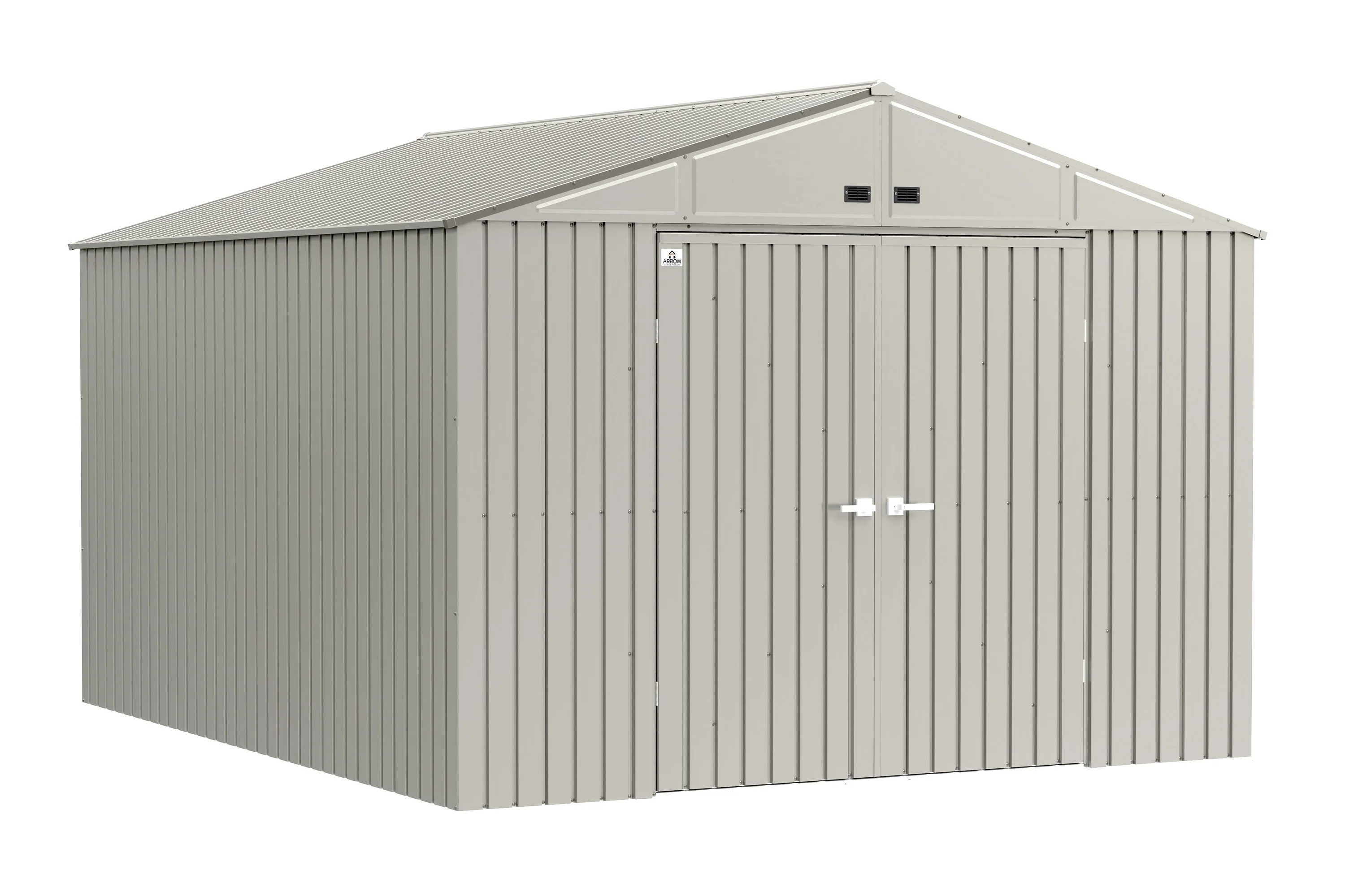 Arrow Elite Steel Storage Shed, 10X12, Cool Grey