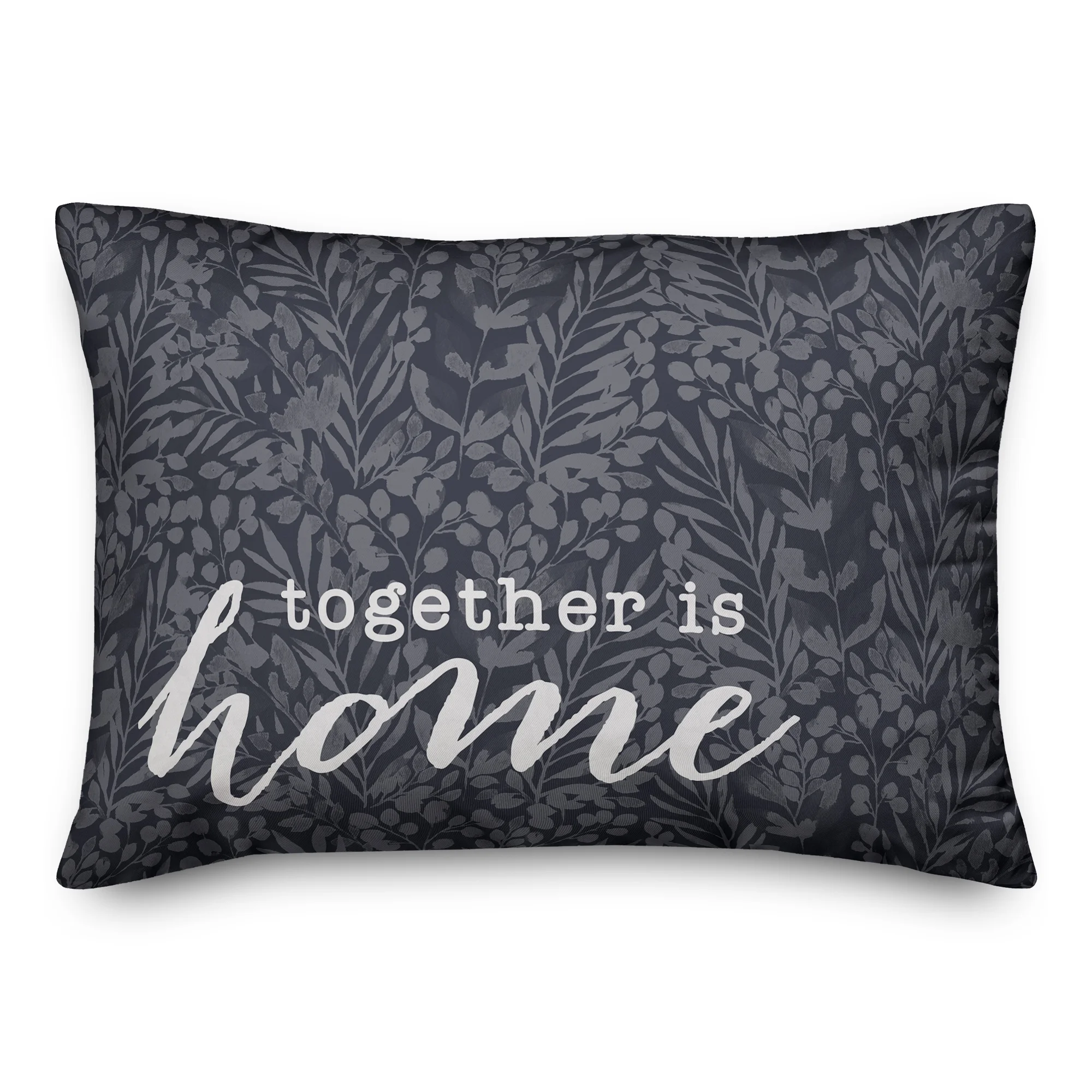 Creative Products Together Is Home Navy 20 x 14 Indoor / Outdoor Pillow