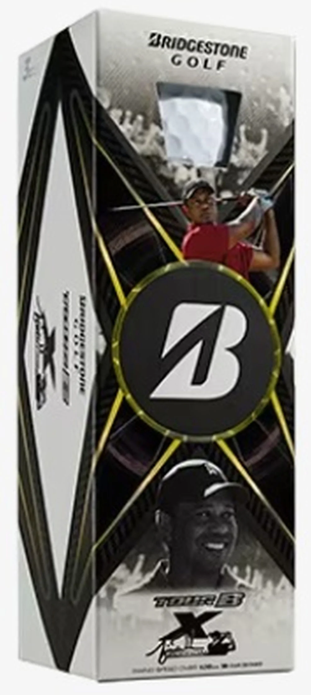 Bridgestone Tour B-X Tiger Woods Edition Golf Balls (White, 3pk) 1 Sleeve 2024 NEWs