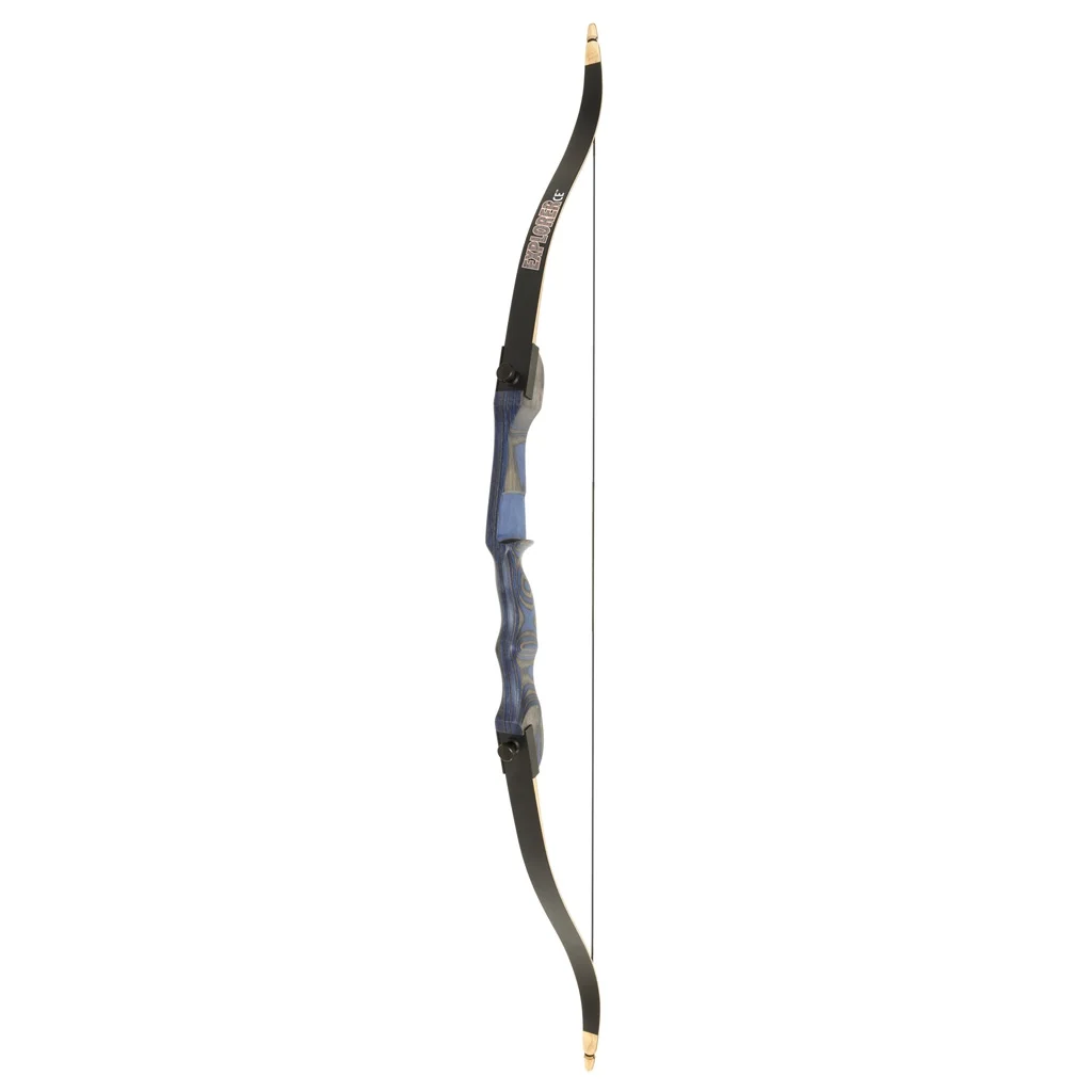 October Mountain Explorer Ce Recurve Bow Blue 54 In. 28 Lbs. Rh