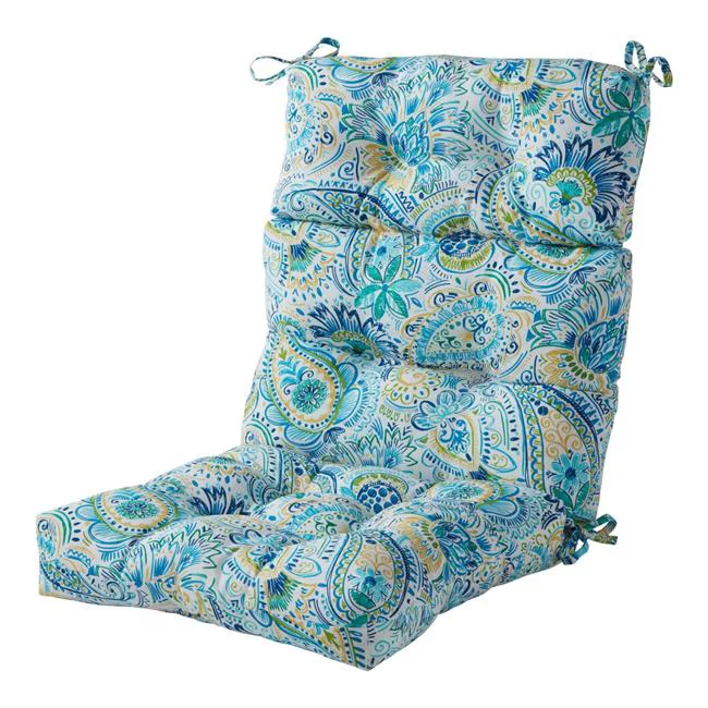 Greendale Home Fashions AZ4809-BALTIC 44 x 22 in. Outdoor High Back Chair Cushion, Baltic