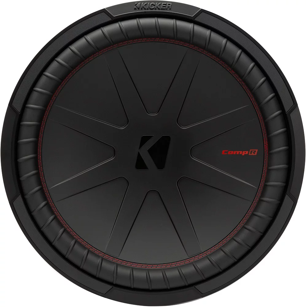 Kicker 48CWR152 15-Inch CompR 2-Ohm 800W Dual Voice Coil Design Subwoofer -Black