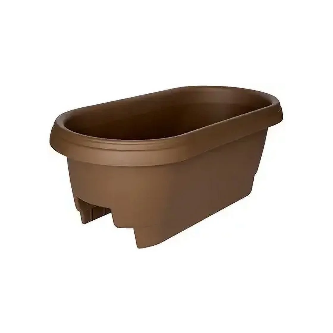 Bloem 477245-1001 Classic Deck Rail Box Planter Chocolate Matte, Each