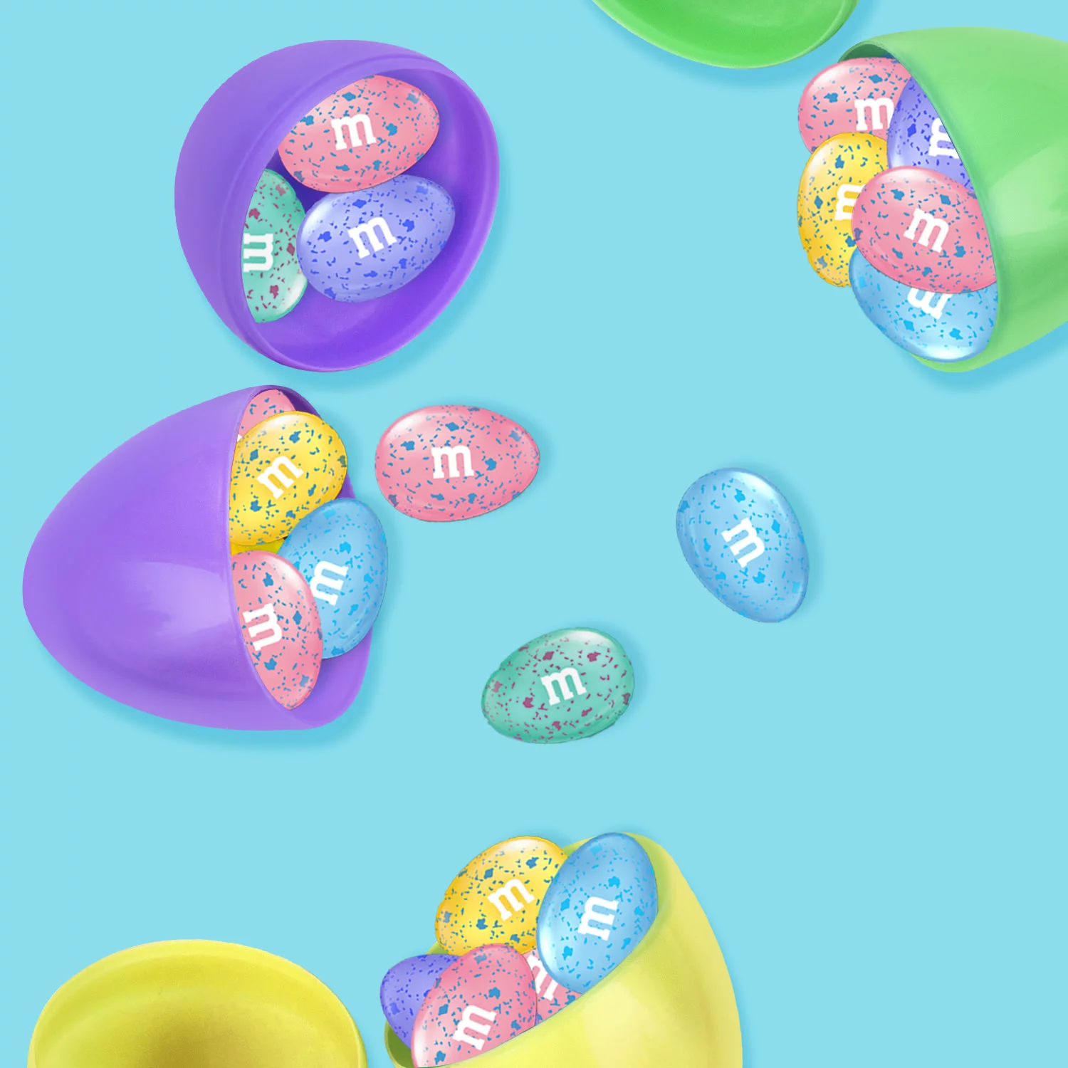 M&M's Peanut Butter Easter Milk Chocolate Easter Egg Candy - 9.2 oz