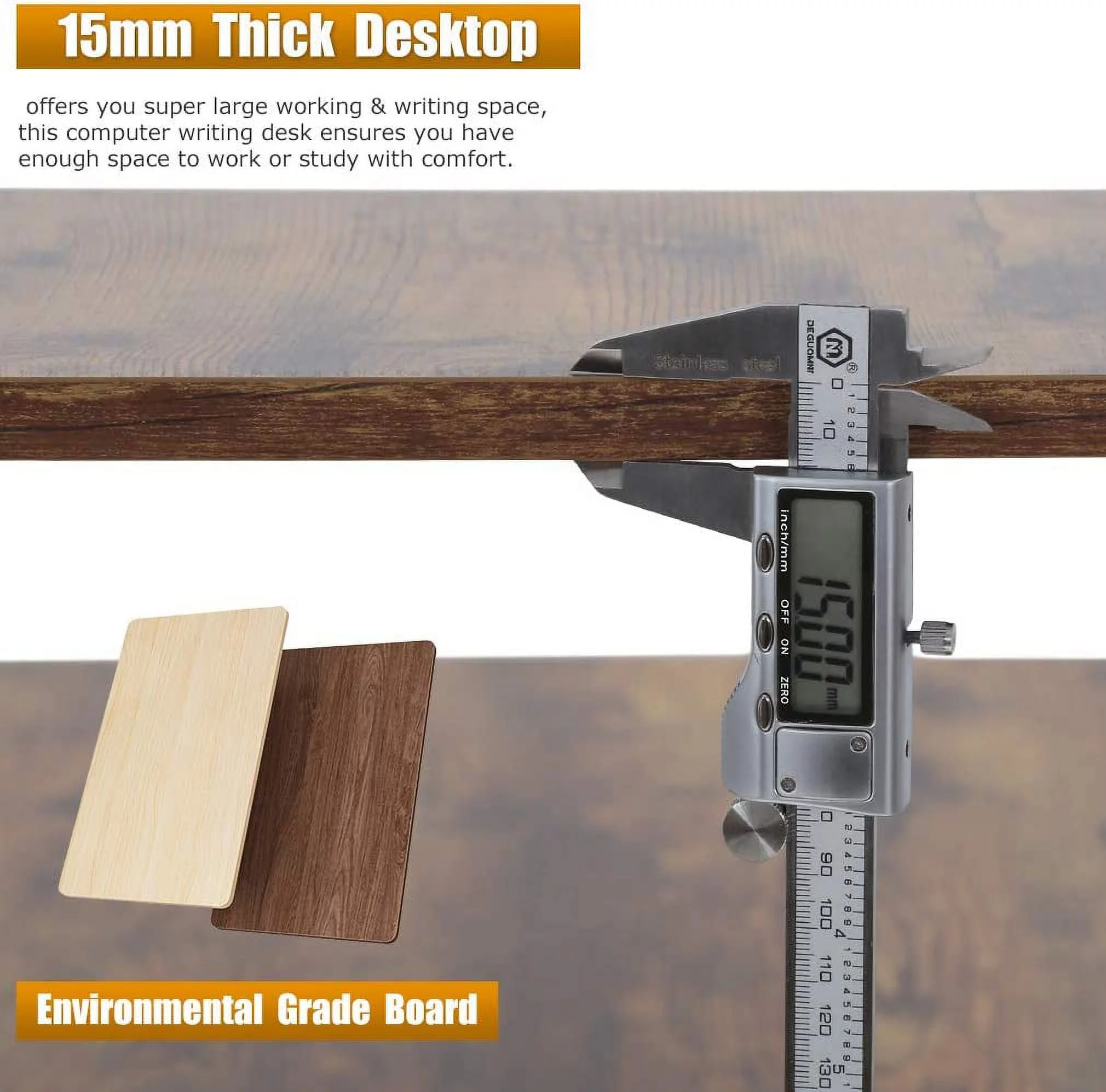 Computer Desk with Bookshelf 47.2