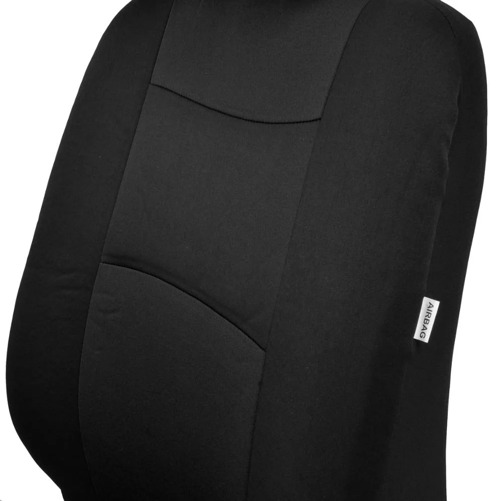 PolyCloth Car Seat Covers, 2-Tone Split Bench Easy Wrap Full Set-9pc