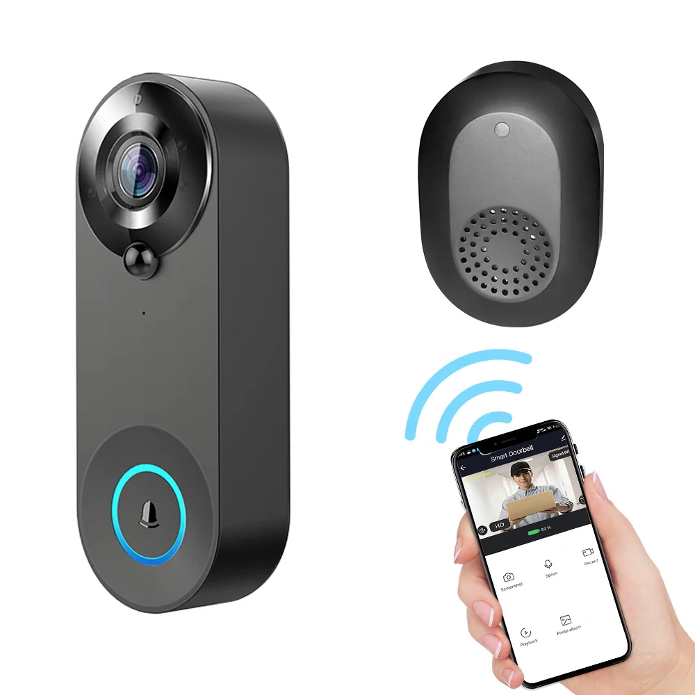 moobody Wireless Doorbell Camera , APP Controlled, 1080P Video Quality, 2,Way Audio, Night Vision, and PIR Human Detection , Enhance Your Home