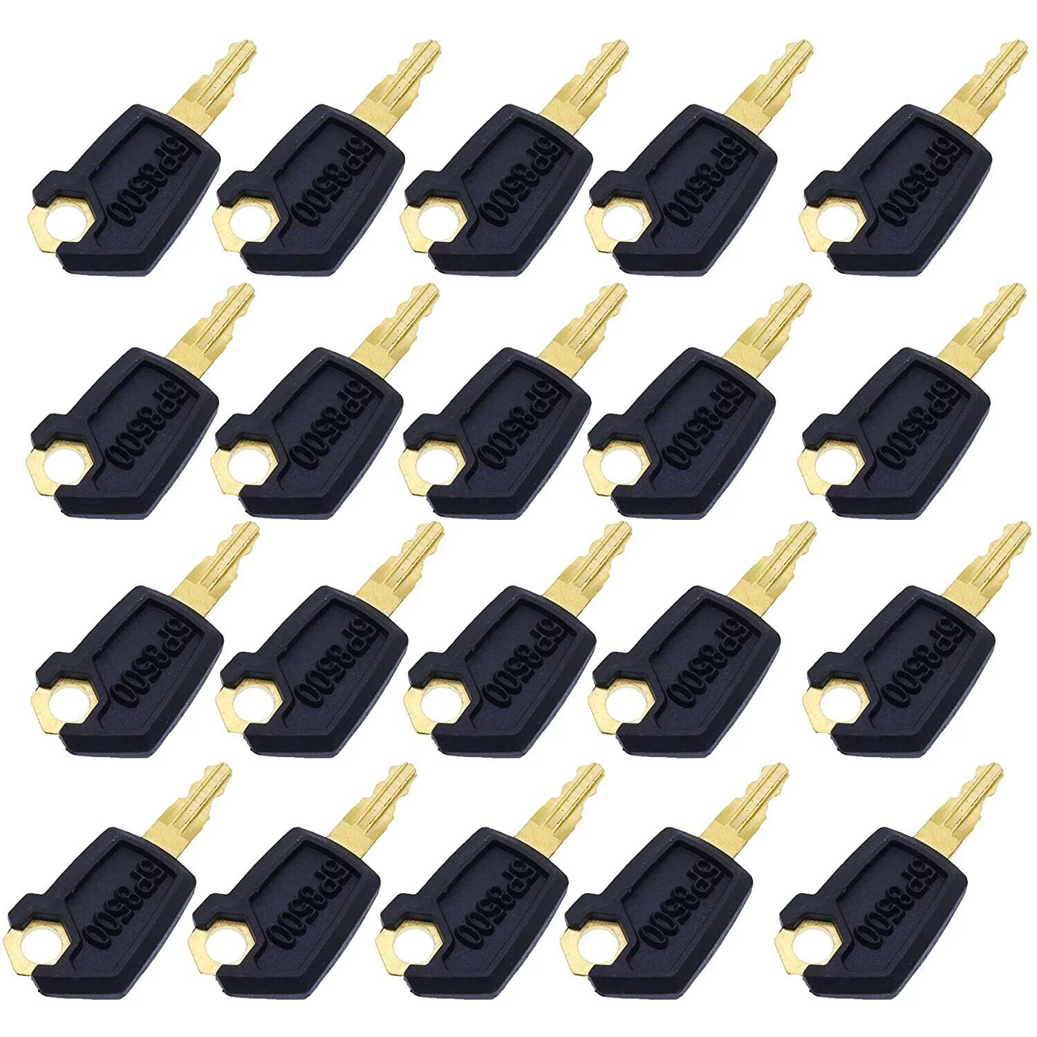 5Pcs Keys Heavy Equipment Ignition Set for CAT Case Komatsu JCB John Deer Kobelco