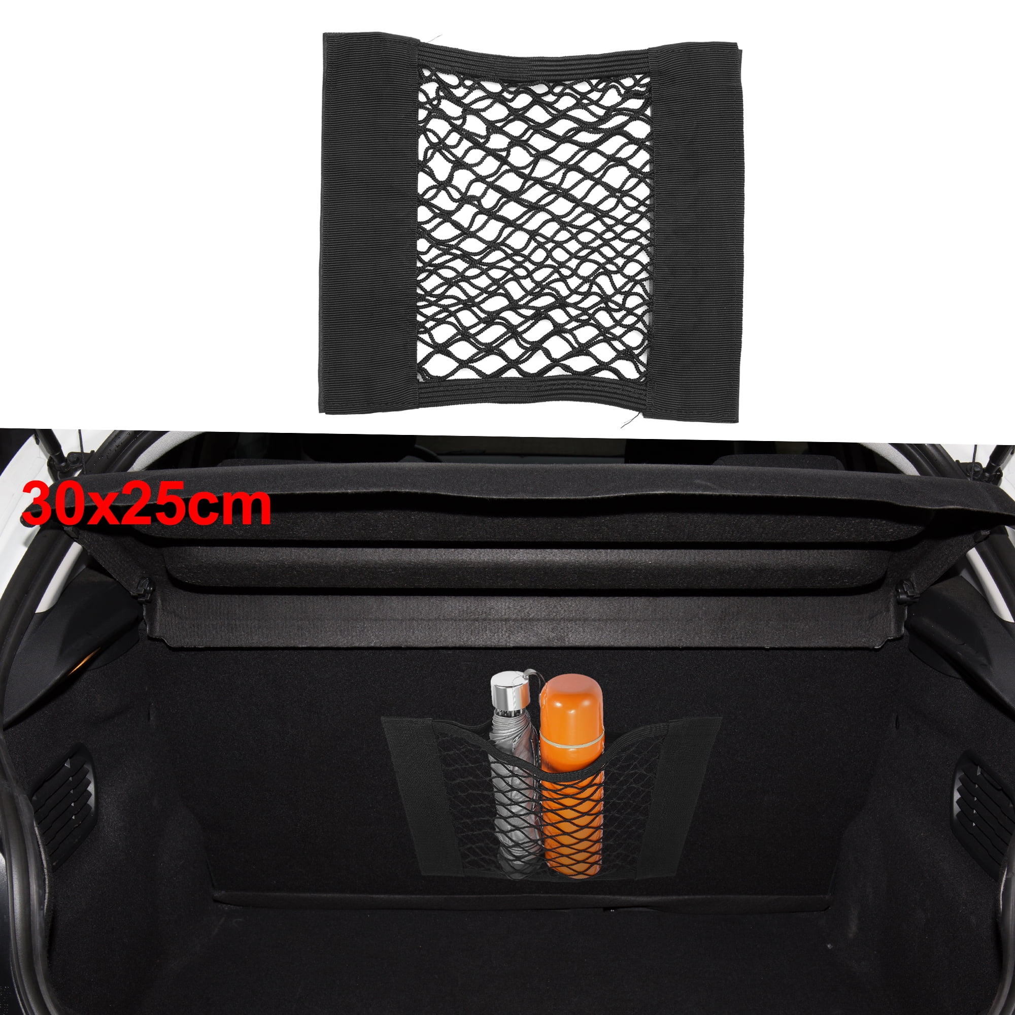 Unique Bargains 2pcs Car Purse Holder Seat Back Storage Bag Mesh Pocket Net Holder Handbag Organizer Storage 30x25cm