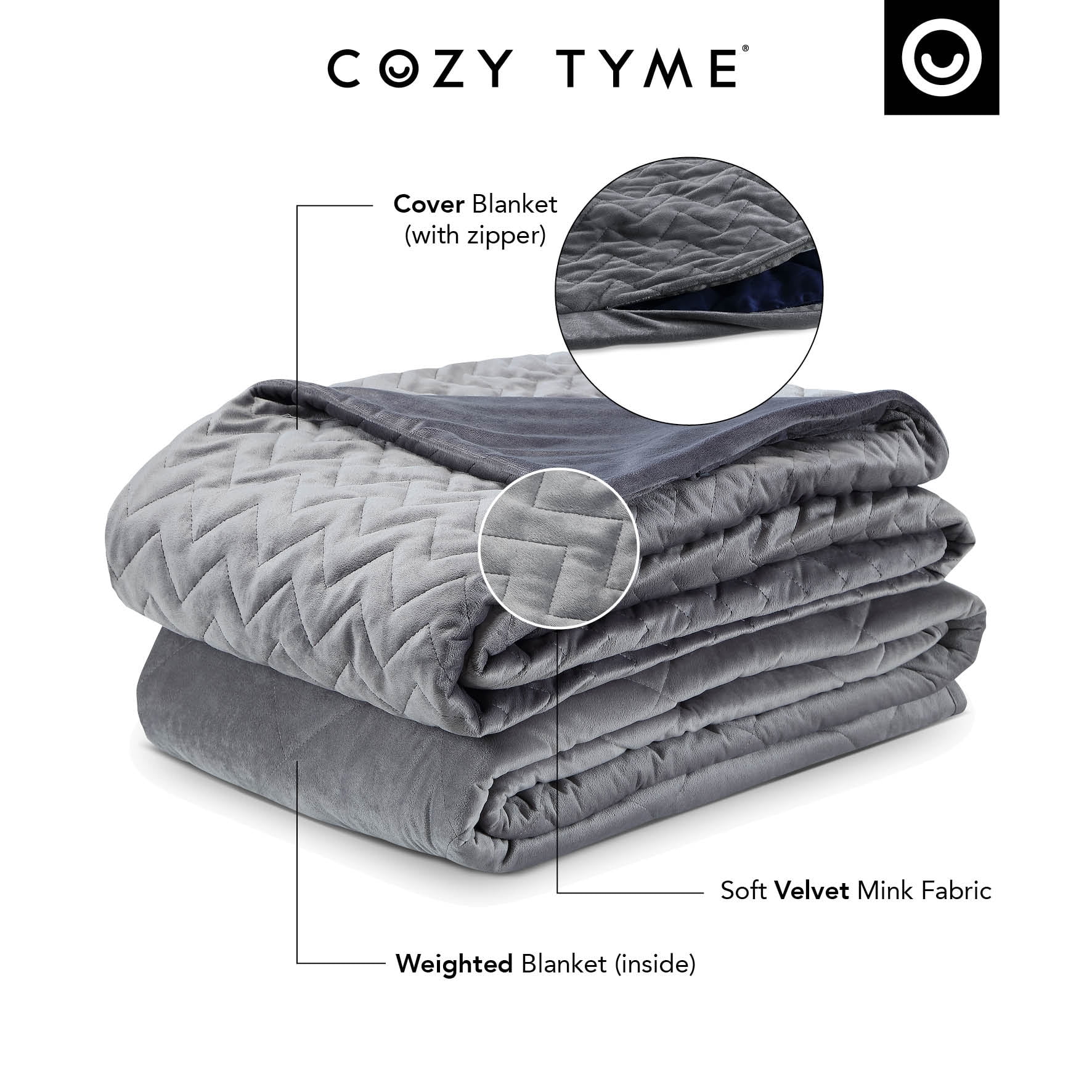 Eshe Cotton Weighted Blanket-Calm Sleeping Quilted Cover