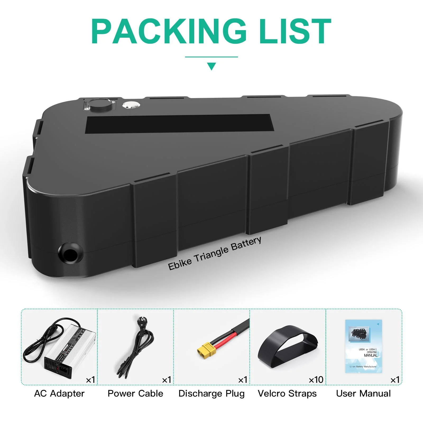 BVSLTUK 48V Ebike Battery 28.8AH Lg4800Mah Cell Bike Battery Pack for 200W-1500W Bafang Aw Ancheer Voilamart and Other Motors Electric Bicycle Battery.