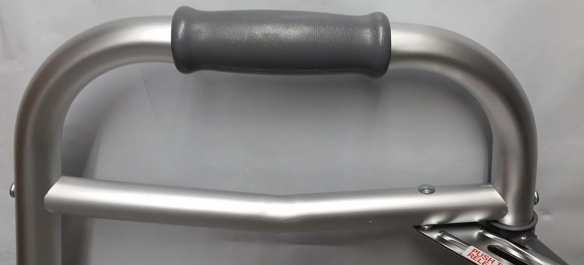 Carex Bariatric Folding Aluminum Walker with Wheels, Silver, For Seniors, Handicap, 400 lb Capacity