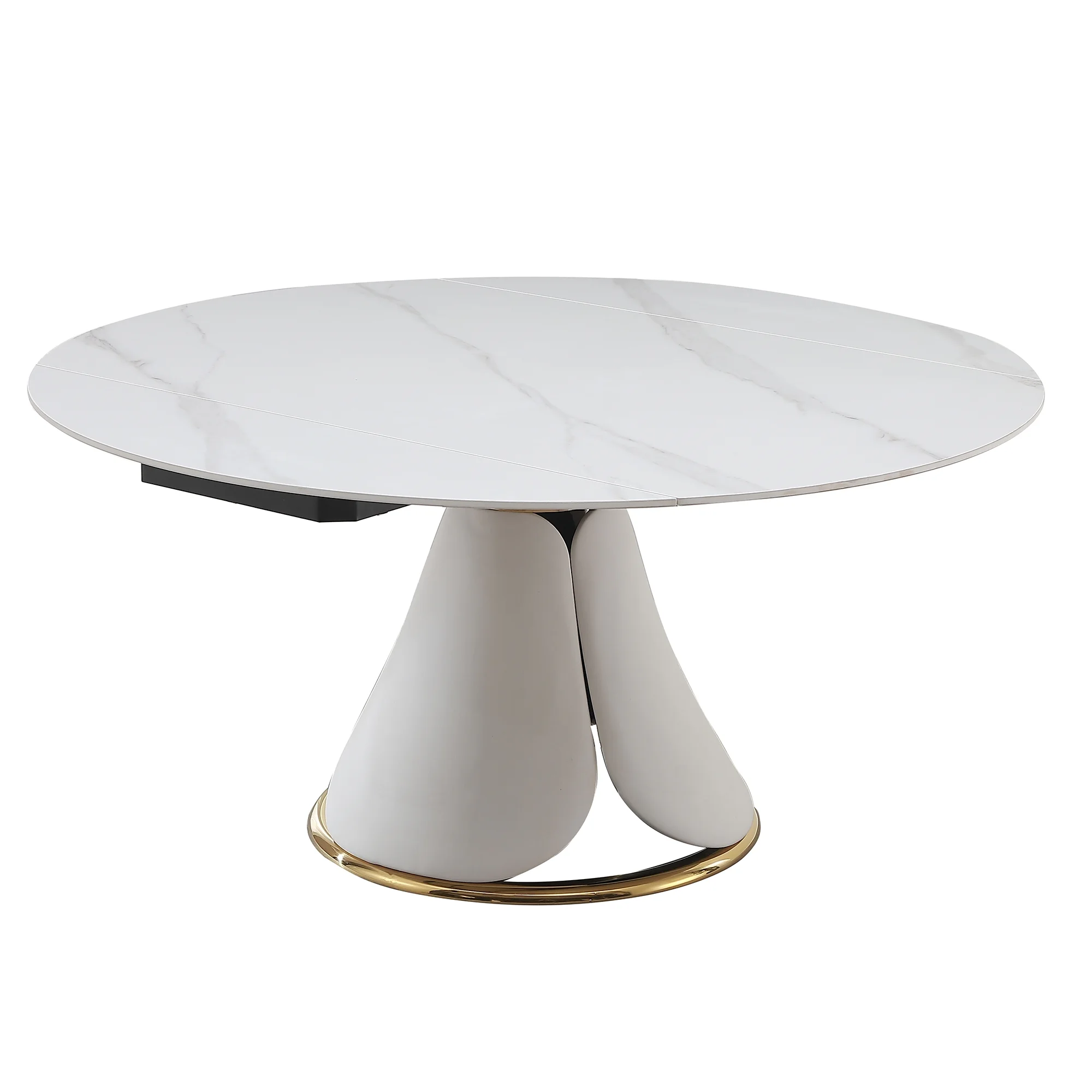Chic Modern Sintered Stone Table: Multi-Functional, Expandable Design for Stylish Dining