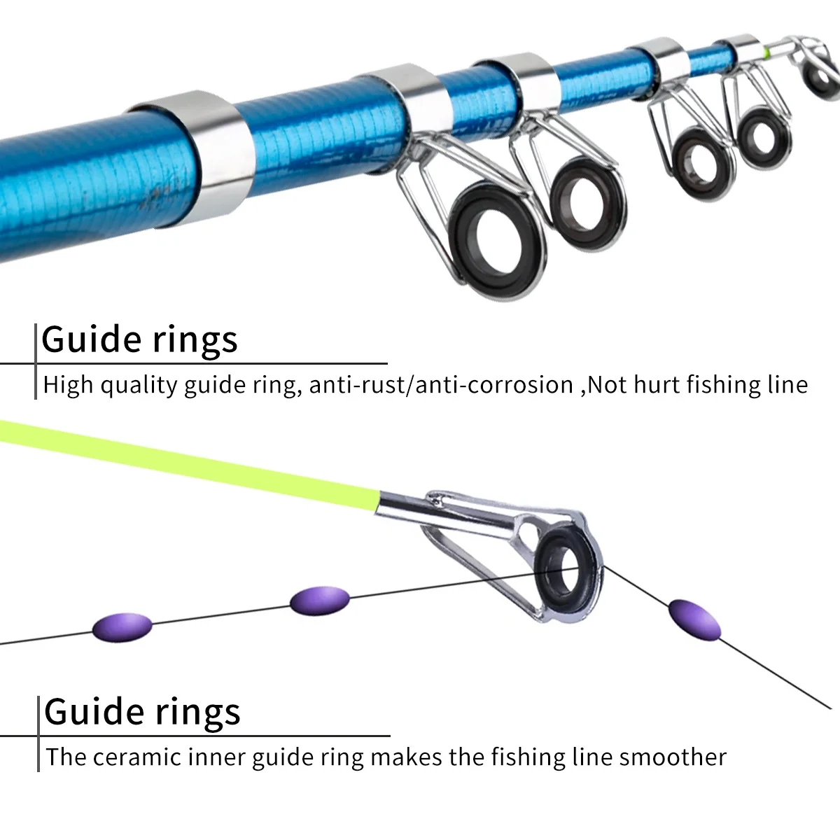 BNTTEAM Kids Fishing Rod, Kids Fishing Pole Portable Telescopic Fishing Rod and Reel Combo Kit for Boys, Girls, Youth - with Fishing Reel, Fishing Tackles, Fishing Lures, Fishing Lines