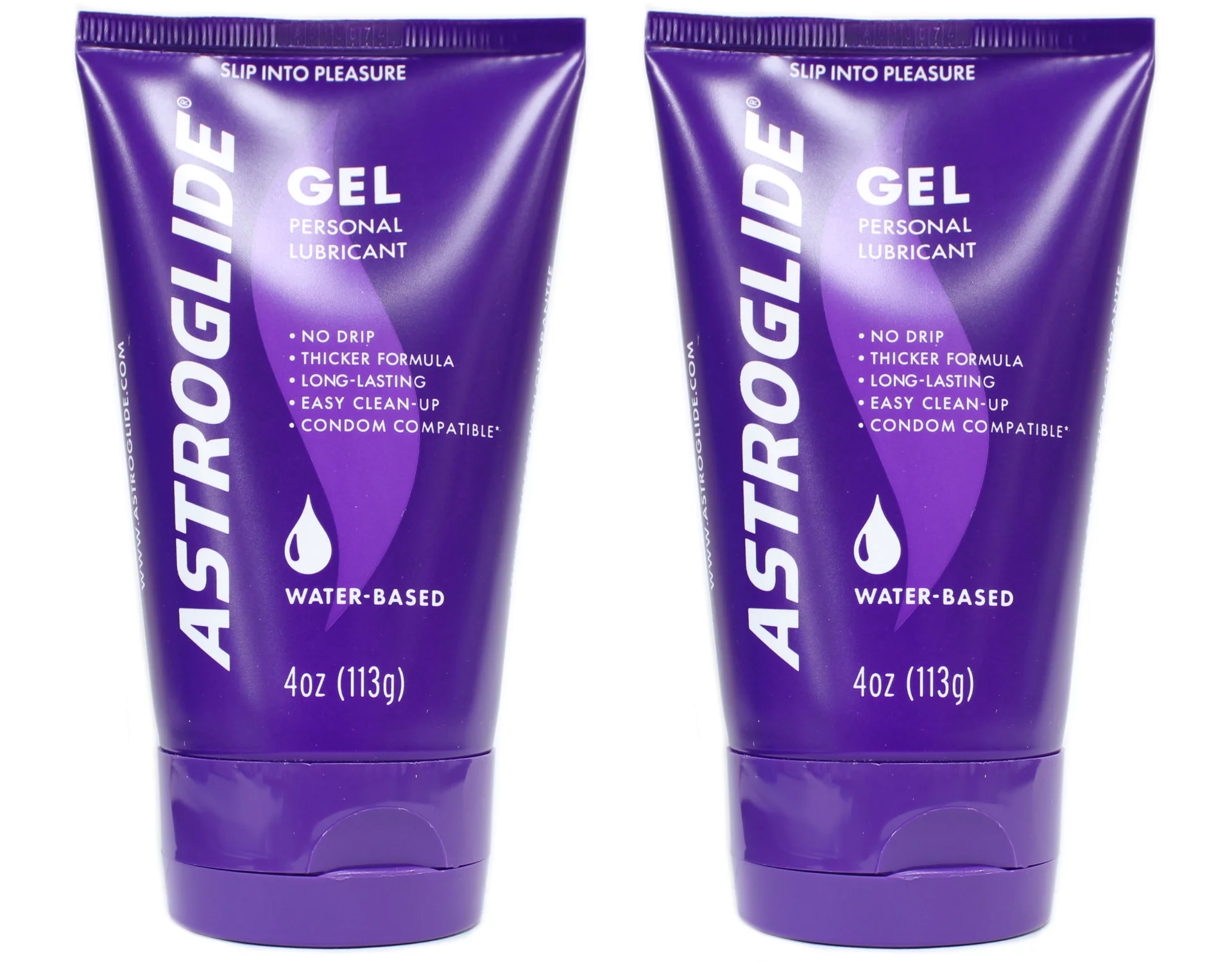 2 Pack - Astroglide Personal Lubricant Gel, 4oz Each