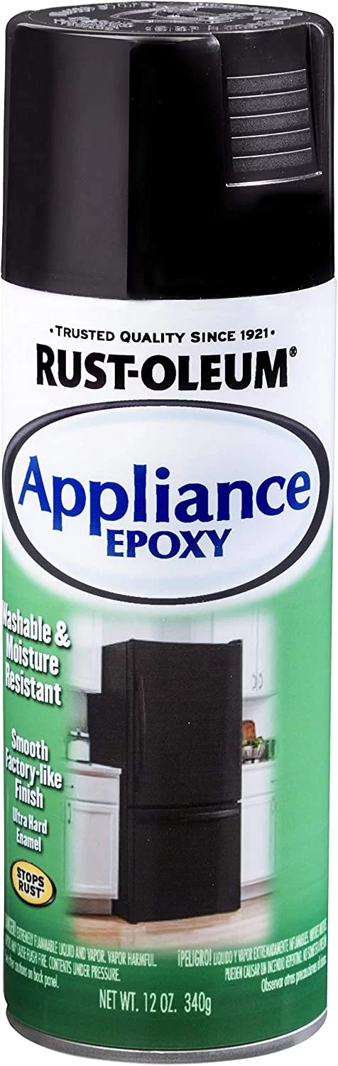Rust-Oleum 330146 Specialty Appliance Epoxy, 12oz, Black Stainless