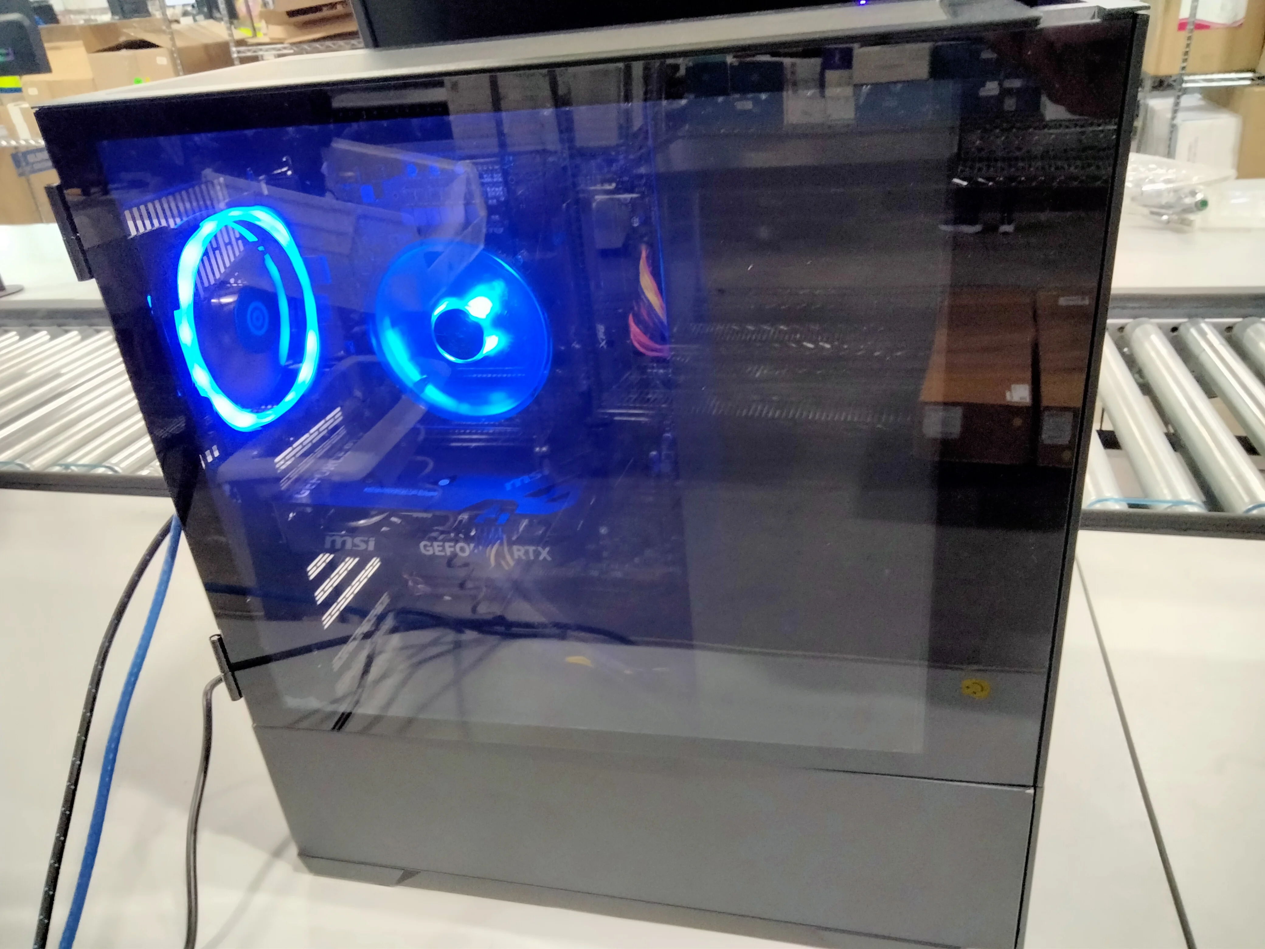 Open Box CyberpowerPC Desktop i5-13400F 16GB RAM 2TB SSD GeForce RTX 4060 - Black