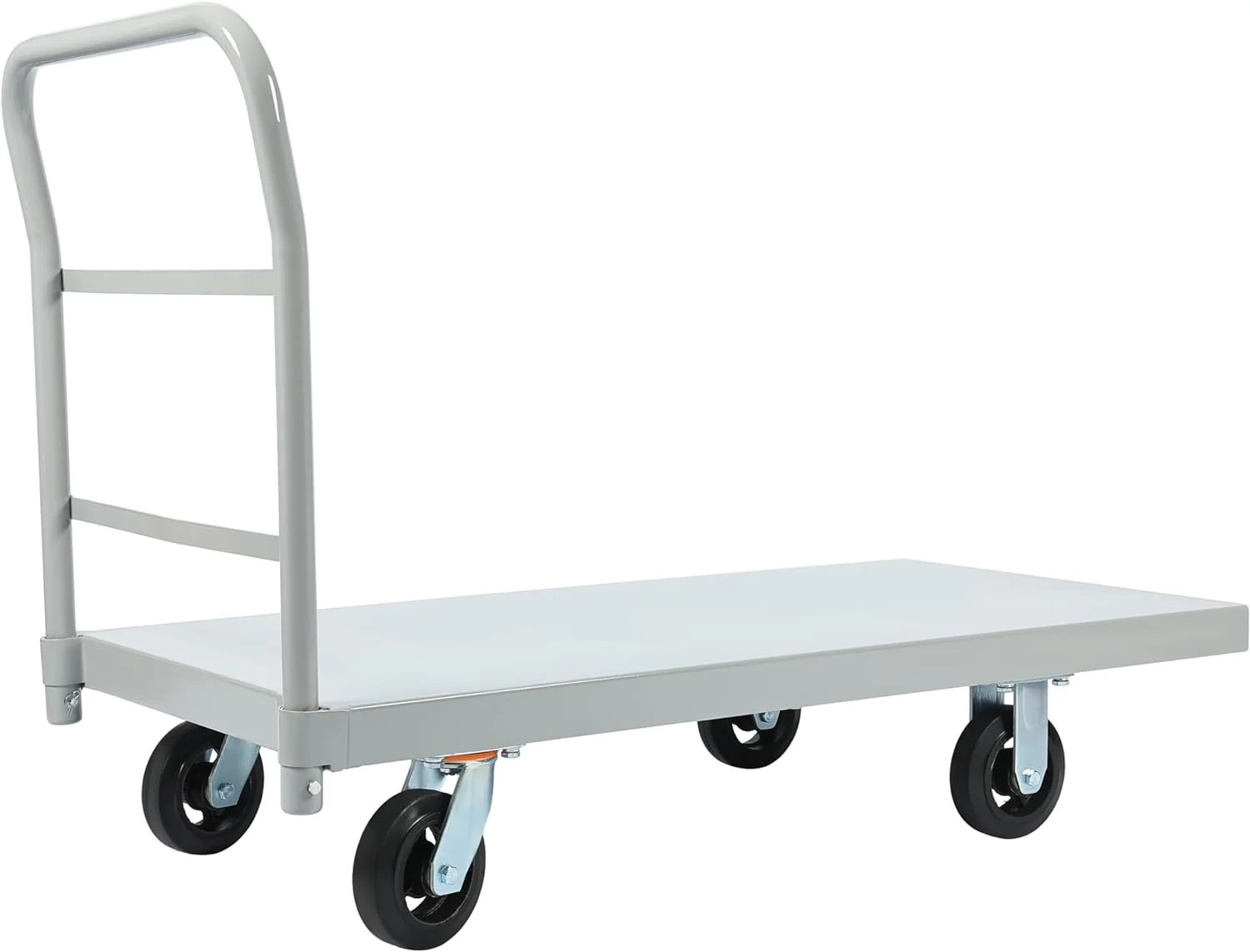 Platform Truck Flat Push Cart Dolly Heavy Duty Hand Trucks With 360 Degree Swivel Rubber Wheels 2000Lb Weight Capacity 24X Large Size Cart