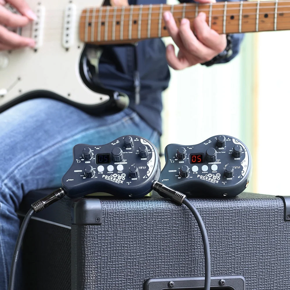 summina Effect maker,Processor Pedal 15 pedal pedal Portable Processor Pedal Drum Function  Types 40 Drum Function  Adapter 40 Drum Function pedal processor PockRock - pedal delay pedal