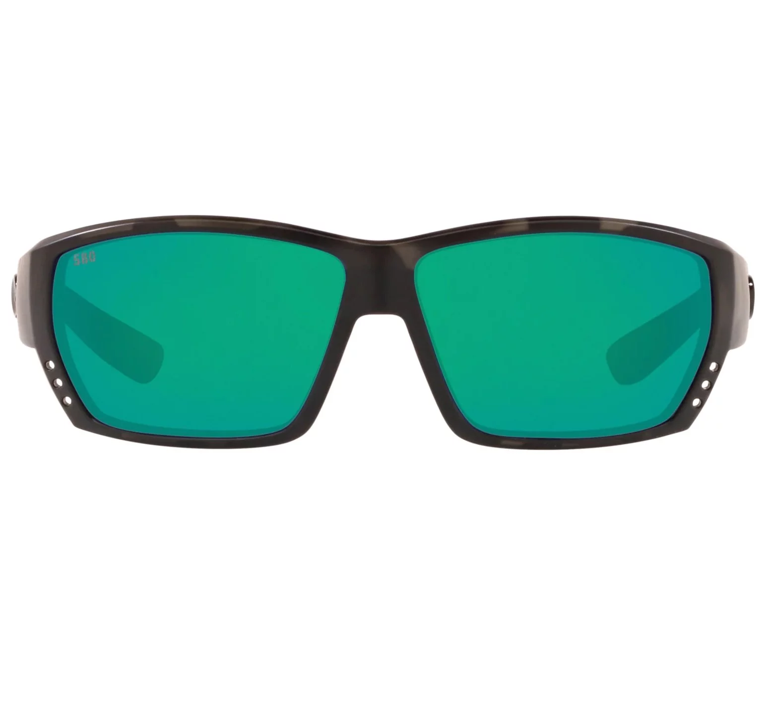 Costa Del Mar Ocearch Tuna Alley Polarized Green Mirror Glass Rectangular Sunglasses TA 140OC OGMGLP